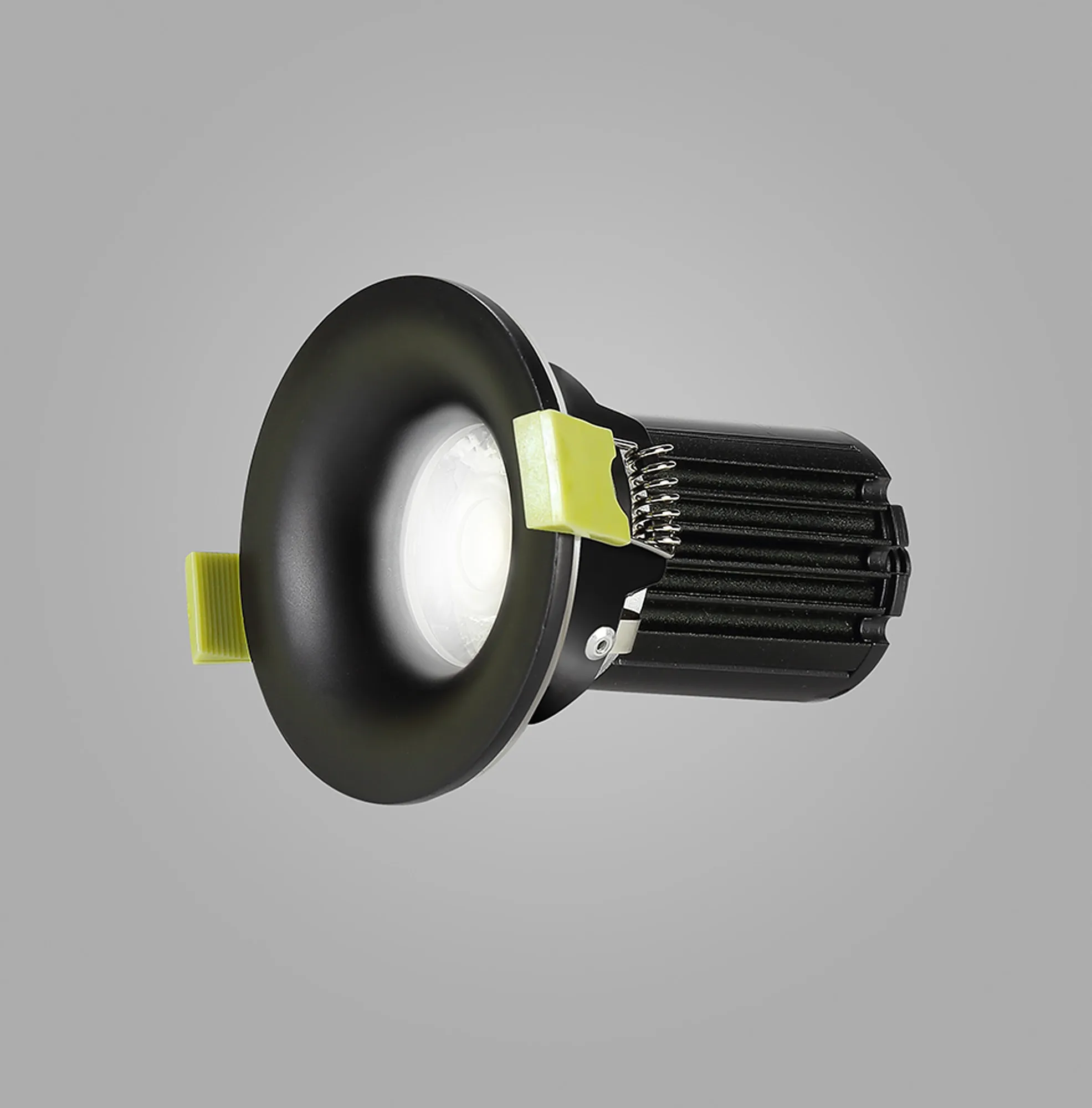 Bruve 12 Tridonic powered 12W 3000K 1200lm 36° LED Engine,300mA , CRI>90 LED Engine Matt Black Fixed Round Recessed Downlight, Inner Glass cover, IP65 DM202493  Dlux Bruve 12 IP65